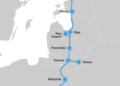Map of Rail baltica