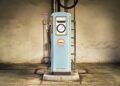 Old gas pump