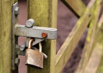 Locked gate