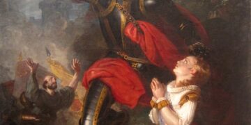 'The Murder of Rutland by Lord Clifford' by Charles Robert Leslie, 1815