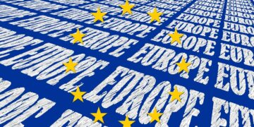 EU flag. Illustrative