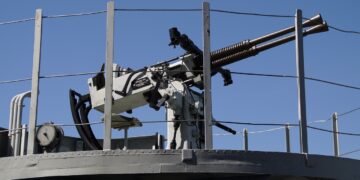 Naval anti aircraft gun