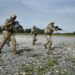 Soldiers on training