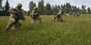 Soldiers on trainnig