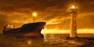 Lighthouse on the shore