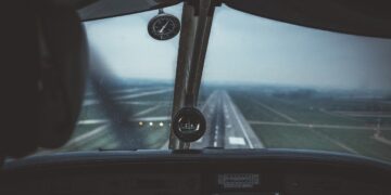 Airplane cockpit