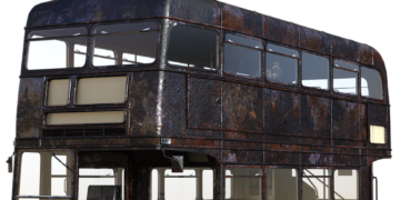 Black London doubledecker