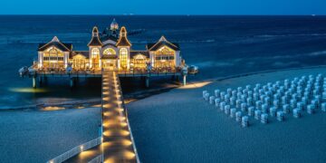 Sea bridge on Baltic