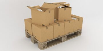 Euro pallet cargo boxes