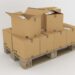 Euro pallet cargo boxes