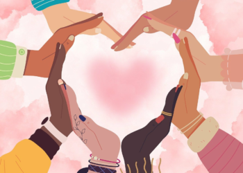 Hands shaping heart. Illustrative