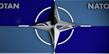 NATO flag.