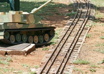 Tank on a railroad
