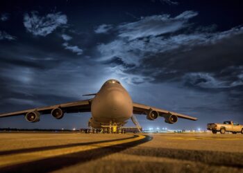 Cargo military plane