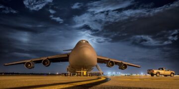 Cargo military plane