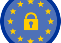 Flag of EU with lock
