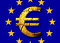 Euro symbol and the EU flag