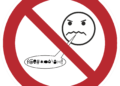 Free speech ban. Illustrative