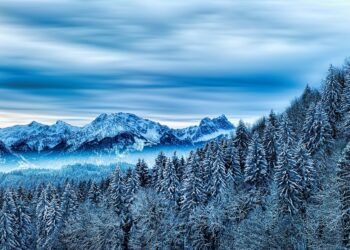 Mountains in the winter
