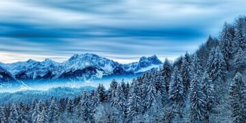 Mountains in the winter