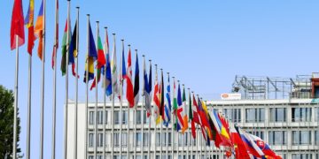 EU member countries flags