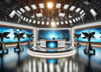 Newsroom. AI generated.