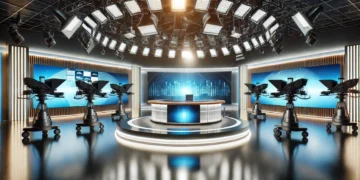 Newsroom. AI generated.