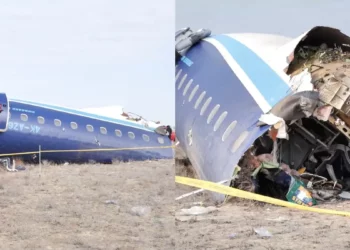 Azerbejijan Airlines crashed plane