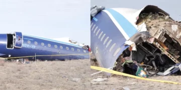 Azerbejijan Airlines crashed plane