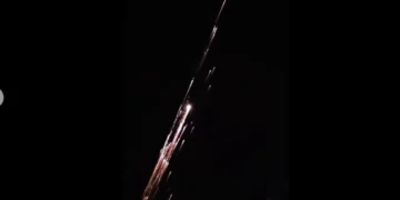 Debris of Falcon Rocket