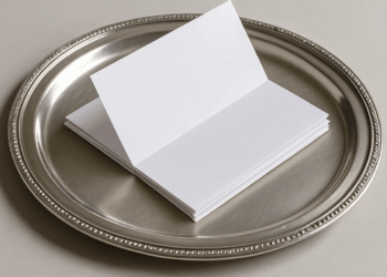 Silver plate with conclave votes.