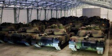 X. Pawelbrejza. Abrams tanks.