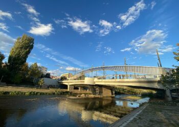 Ibar bridge in Mitrovica