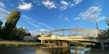 Ibar bridge in Mitrovica