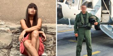 Croatian pilot and his girlfriend.