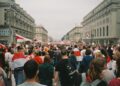 Belarussians protesting. Photo by Lina Bob on Unsplash