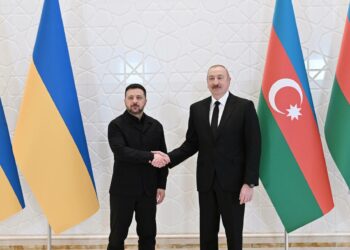 Ilham Aliyev and Volodymyr Zelensky