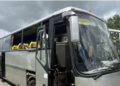 Destroyed bus